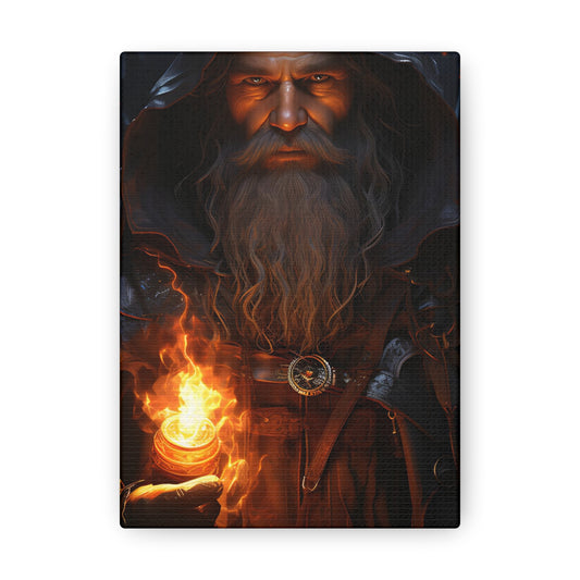 Warrior of Wisdom: Sanctum in Mystic Twilight Canvas Print